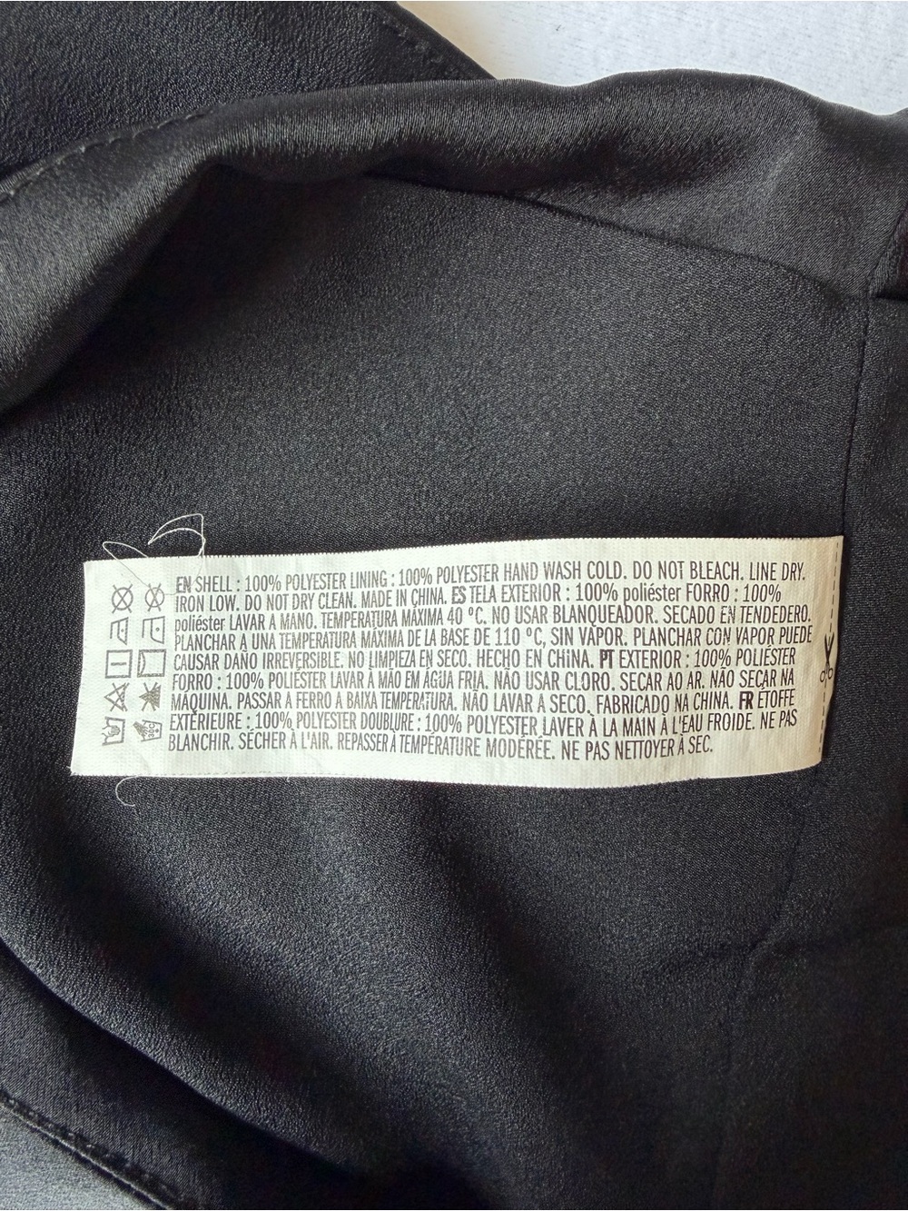 Black Satin Wrap Tie Mini Skirt Medium Forever 21 Y2K - Picture 9 of 9